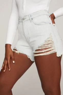 GA-SALE High Waisted BOMBSHELL SHORT | BLUE648