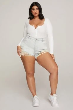 GA-SALE High Waisted BOMBSHELL SHORT | BLUE648