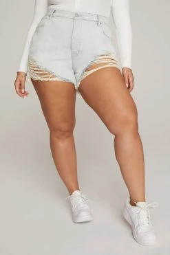 GA-SALE High Waisted BOMBSHELL SHORT | BLUE648