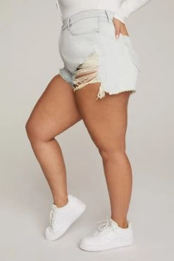 GA-SALE High Waisted BOMBSHELL SHORT | BLUE648