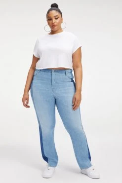 GOOD AMERICAN High Waisted GOOD BOY JEANS REDESIGN | INDIGO279