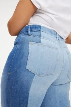 GOOD AMERICAN High Waisted GOOD BOY JEANS REDESIGN | INDIGO279