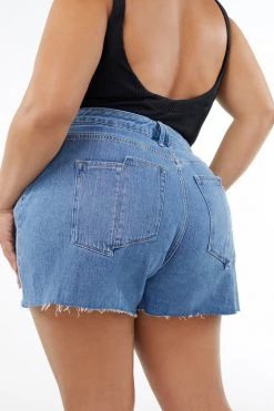 GOOD AMERICAN High Waisted BOMBSHELL SPLIT POCKETS| BLUE461