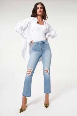 GA-SALE High Waisted GOOD BOY DESTRUCTED 28” | INDIGO085