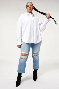 GA-SALE High Waisted GOOD BOY DESTRUCTED 28” | INDIGO085