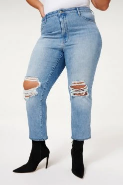 GA-SALE High Waisted GOOD BOY DESTRUCTED 28” | INDIGO085