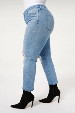 GA-SALE High Waisted GOOD BOY DESTRUCTED 28” | INDIGO085