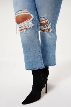 GA-SALE High Waisted GOOD BOY DESTRUCTED 28” | INDIGO085