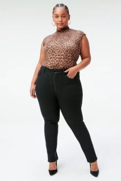 GOOD AMERICAN High Waisted GOOD CLASSIC | BLACK383