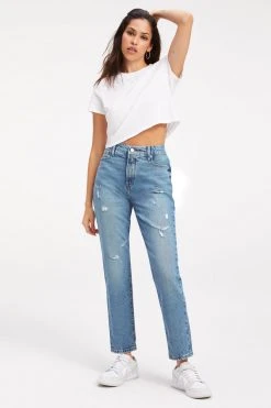 GOOD AMERICAN High Waisted GOOD CLASSIC | INDIGO046