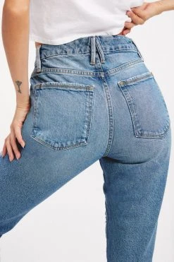 GOOD AMERICAN High Waisted GOOD CLASSIC | INDIGO046