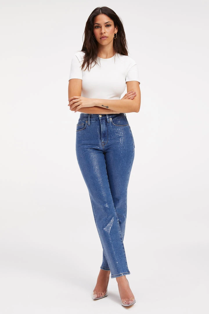 Outlet 🛒 GOOD AMERICAN GOOD CLASSIC | INDIGO SNAKE002 ⭐ 5 GOOD AMERICAN GOOD CLASSIC | INDIGO SNAKE002