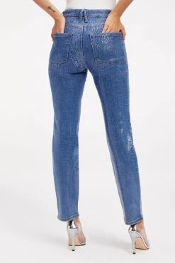 Outlet 🛒 GOOD AMERICAN GOOD CLASSIC | INDIGO SNAKE002 ⭐ 21 GOOD AMERICAN GOOD CLASSIC | INDIGO SNAKE002