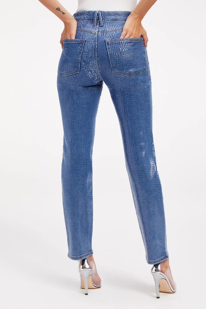 Outlet 🛒 GOOD AMERICAN GOOD CLASSIC | INDIGO SNAKE002 ⭐ 9 GOOD AMERICAN GOOD CLASSIC | INDIGO SNAKE002