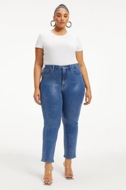 GOOD AMERICAN GOOD CLASSIC | INDIGO SNAKE002