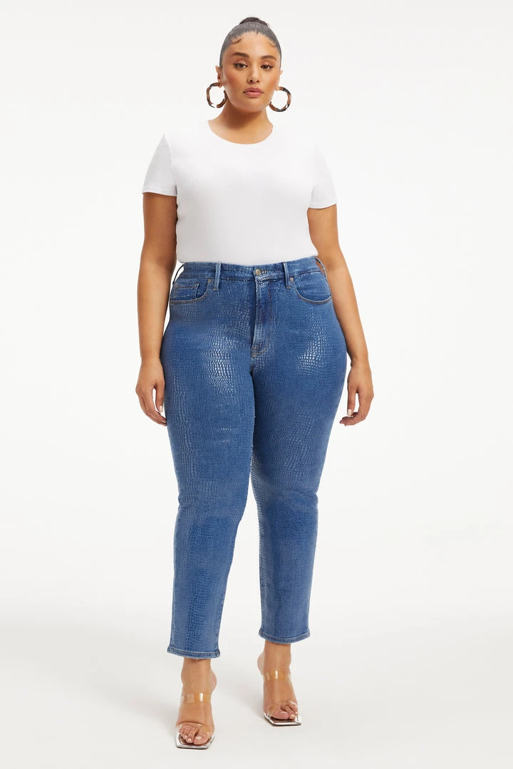 Outlet 🛒 GOOD AMERICAN GOOD CLASSIC | INDIGO SNAKE002 ⭐ 2 GOOD AMERICAN GOOD CLASSIC | INDIGO SNAKE002