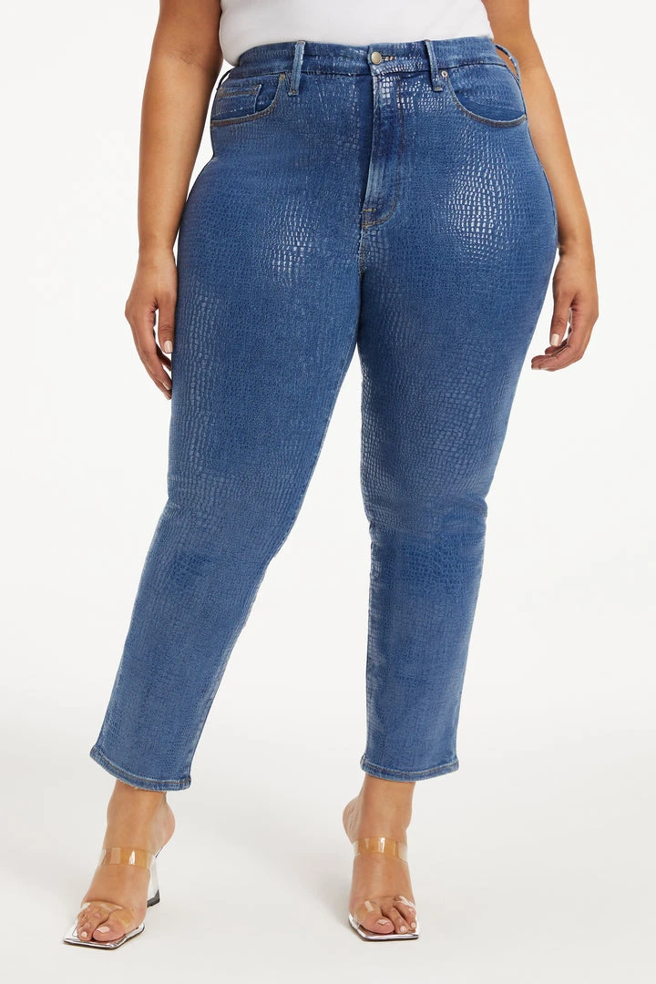 Outlet 🛒 GOOD AMERICAN GOOD CLASSIC | INDIGO SNAKE002 ⭐ 1 GOOD AMERICAN GOOD CLASSIC | INDIGO SNAKE002