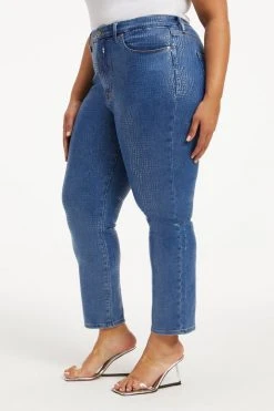 Outlet 🛒 GOOD AMERICAN GOOD CLASSIC | INDIGO SNAKE002 ⭐ 16 GOOD AMERICAN GOOD CLASSIC | INDIGO SNAKE002