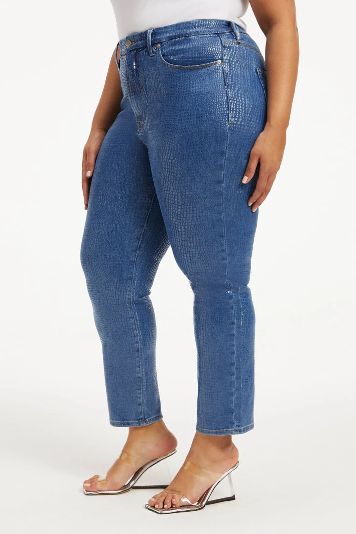 Outlet 🛒 GOOD AMERICAN GOOD CLASSIC | INDIGO SNAKE002 ⭐ 4 GOOD AMERICAN GOOD CLASSIC | INDIGO SNAKE002