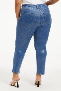 Outlet 🛒 GOOD AMERICAN GOOD CLASSIC | INDIGO SNAKE002 ⭐ 15 GOOD AMERICAN GOOD CLASSIC | INDIGO SNAKE002