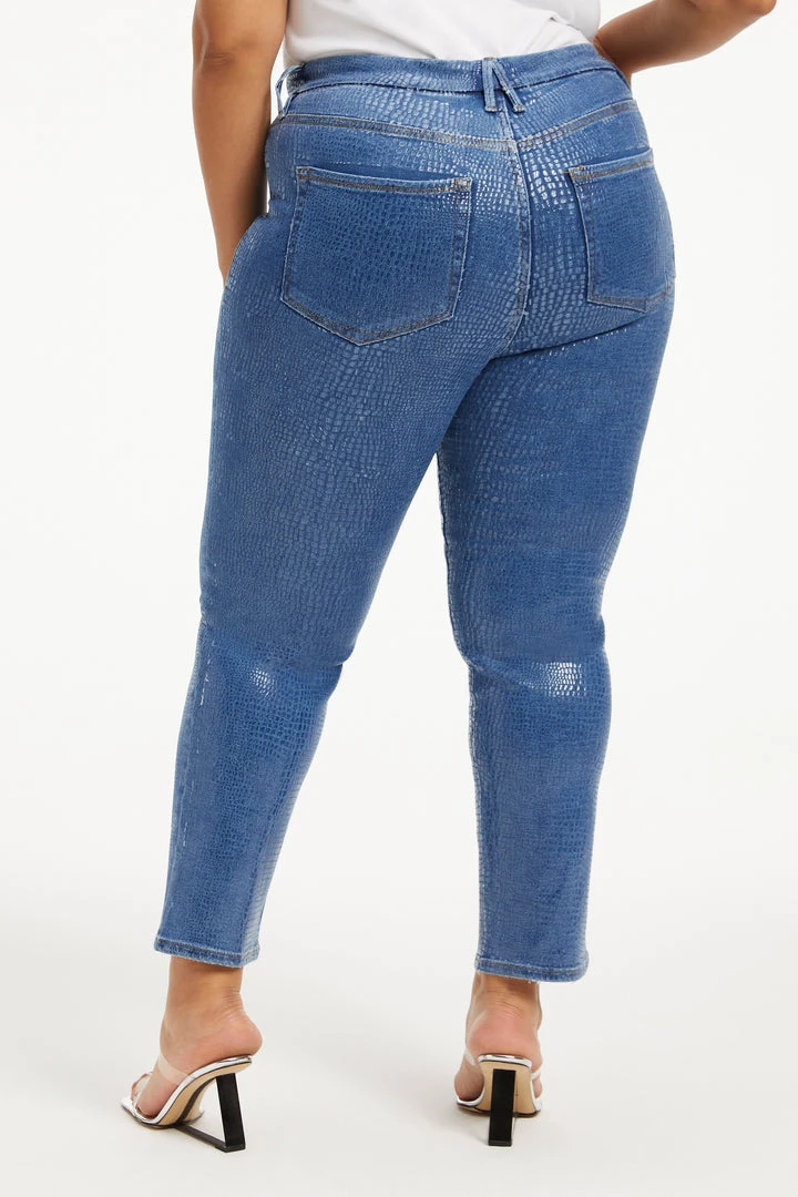 Outlet 🛒 GOOD AMERICAN GOOD CLASSIC | INDIGO SNAKE002 ⭐ 3 GOOD AMERICAN GOOD CLASSIC | INDIGO SNAKE002