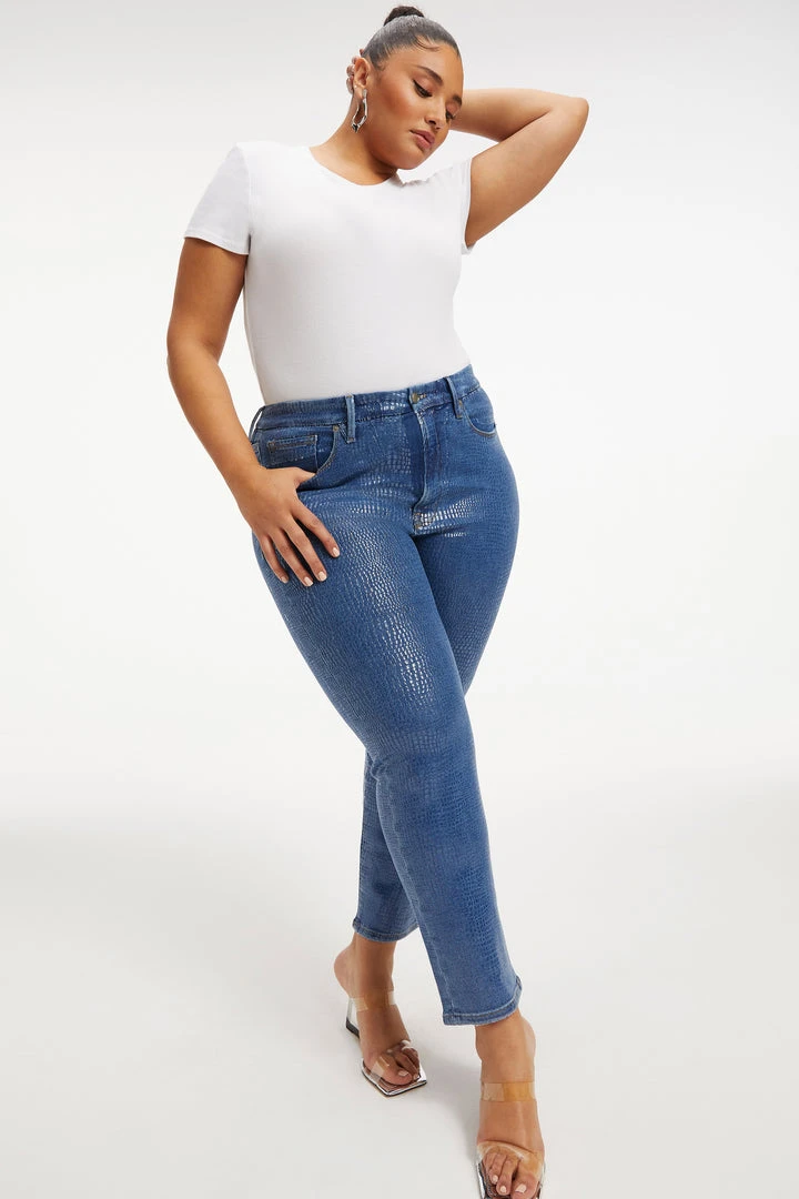 Outlet 🛒 GOOD AMERICAN GOOD CLASSIC | INDIGO SNAKE002 ⭐ 13 GOOD AMERICAN GOOD CLASSIC | INDIGO SNAKE002