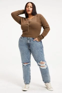 GOOD AMERICAN High Waisted GOOD CLASSIC | INDIGO036