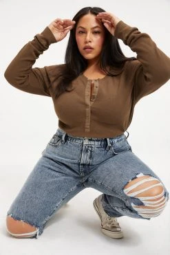 GOOD AMERICAN High Waisted GOOD CLASSIC | INDIGO036