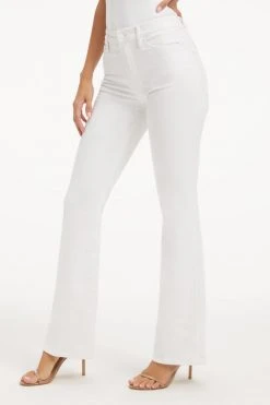 GOOD AMERICAN GOOD CLASSIC BOOT | WHITE036 High Waisted