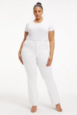 GOOD AMERICAN GOOD CLASSIC BOOT | WHITE036 High Waisted