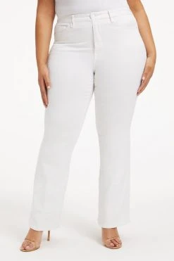 GOOD AMERICAN GOOD CLASSIC BOOT | WHITE036 High Waisted