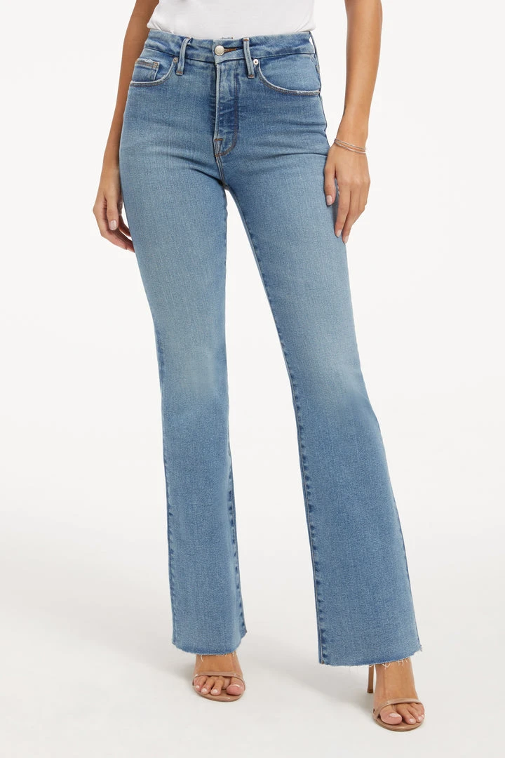 Best Sale ✨ GOOD AMERICAN GOOD CLASSIC BOOT | INDIGO027 High Waisted ✔️ 9 GOOD AMERICAN GOOD CLASSIC BOOT | INDIGO027 High Waisted