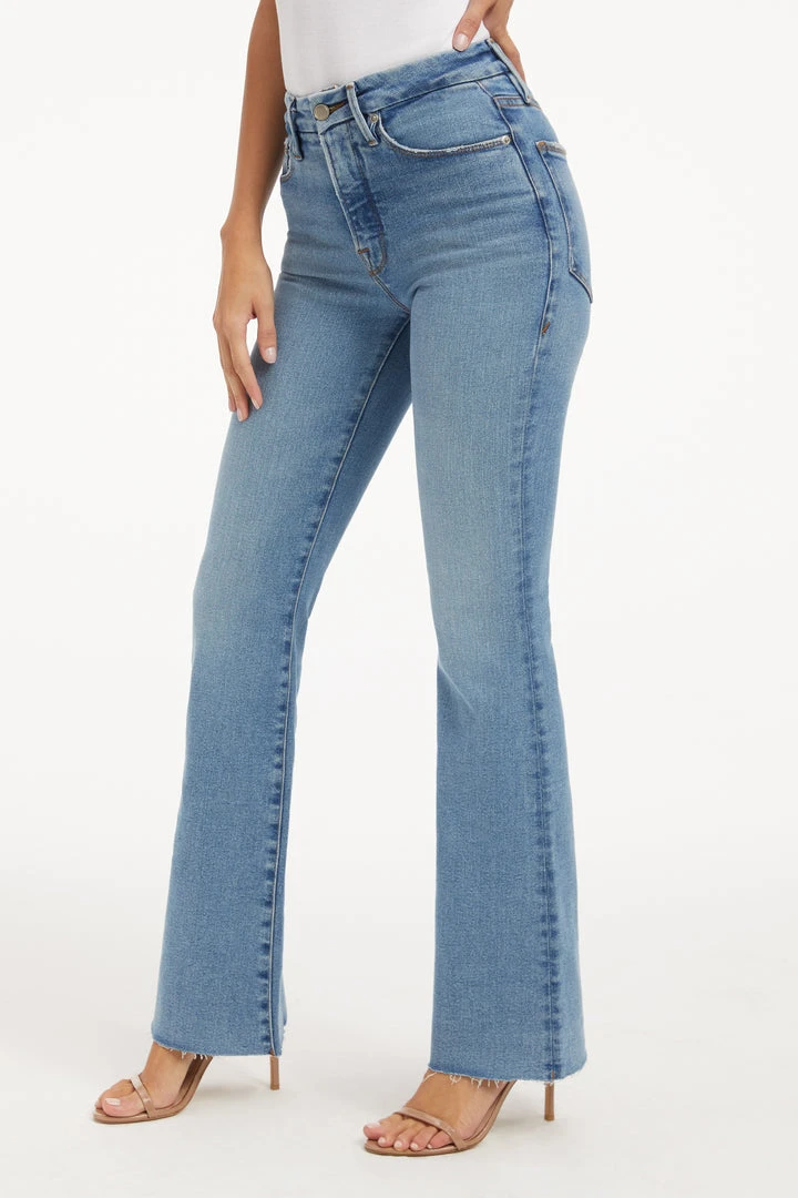 Best Sale ✨ GOOD AMERICAN GOOD CLASSIC BOOT | INDIGO027 High Waisted ✔️ 10 GOOD AMERICAN GOOD CLASSIC BOOT | INDIGO027 High Waisted