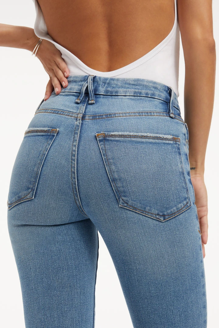 Best Sale ✨ GOOD AMERICAN GOOD CLASSIC BOOT | INDIGO027 High Waisted ✔️ 12 GOOD AMERICAN GOOD CLASSIC BOOT | INDIGO027 High Waisted