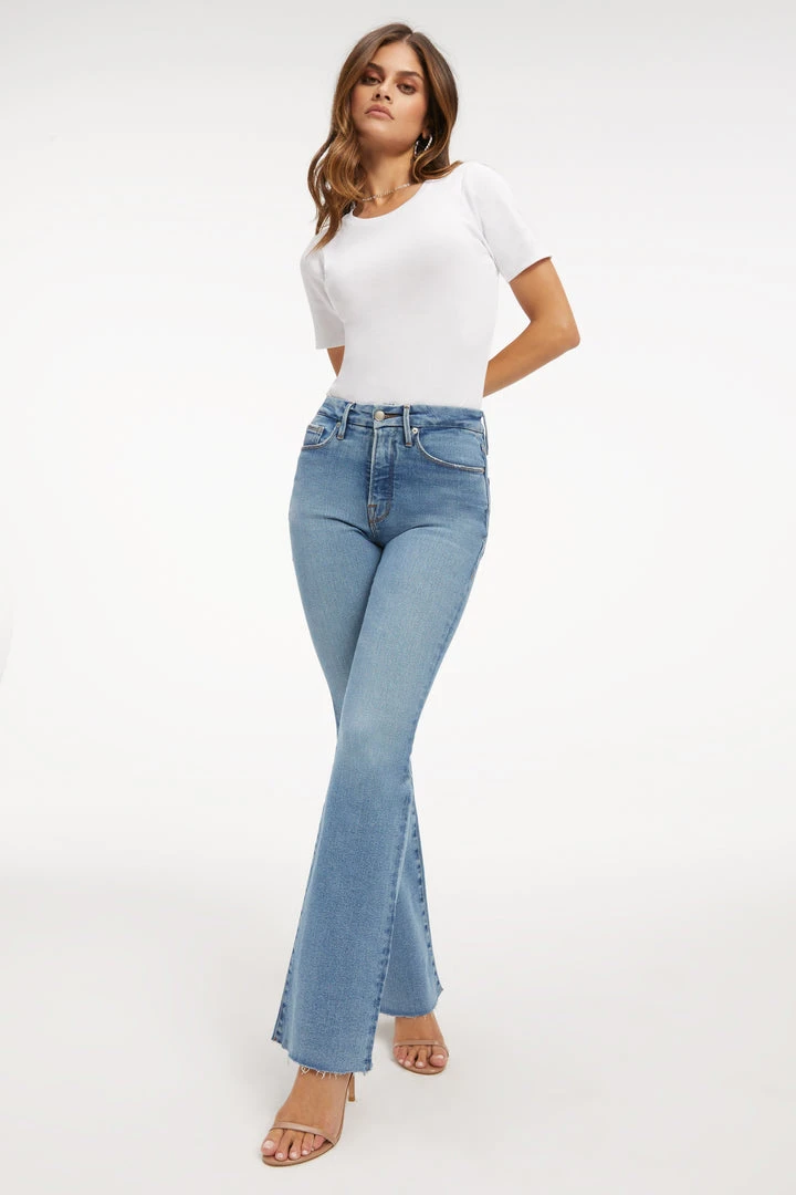 Best Sale ✨ GOOD AMERICAN GOOD CLASSIC BOOT | INDIGO027 High Waisted ✔️ 13 GOOD AMERICAN GOOD CLASSIC BOOT | INDIGO027 High Waisted