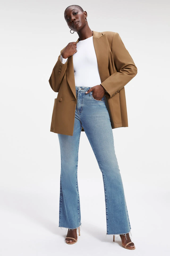 Best Sale ✨ GOOD AMERICAN GOOD CLASSIC BOOT | INDIGO027 High Waisted ✔️ 1 GOOD AMERICAN GOOD CLASSIC BOOT | INDIGO027 High Waisted