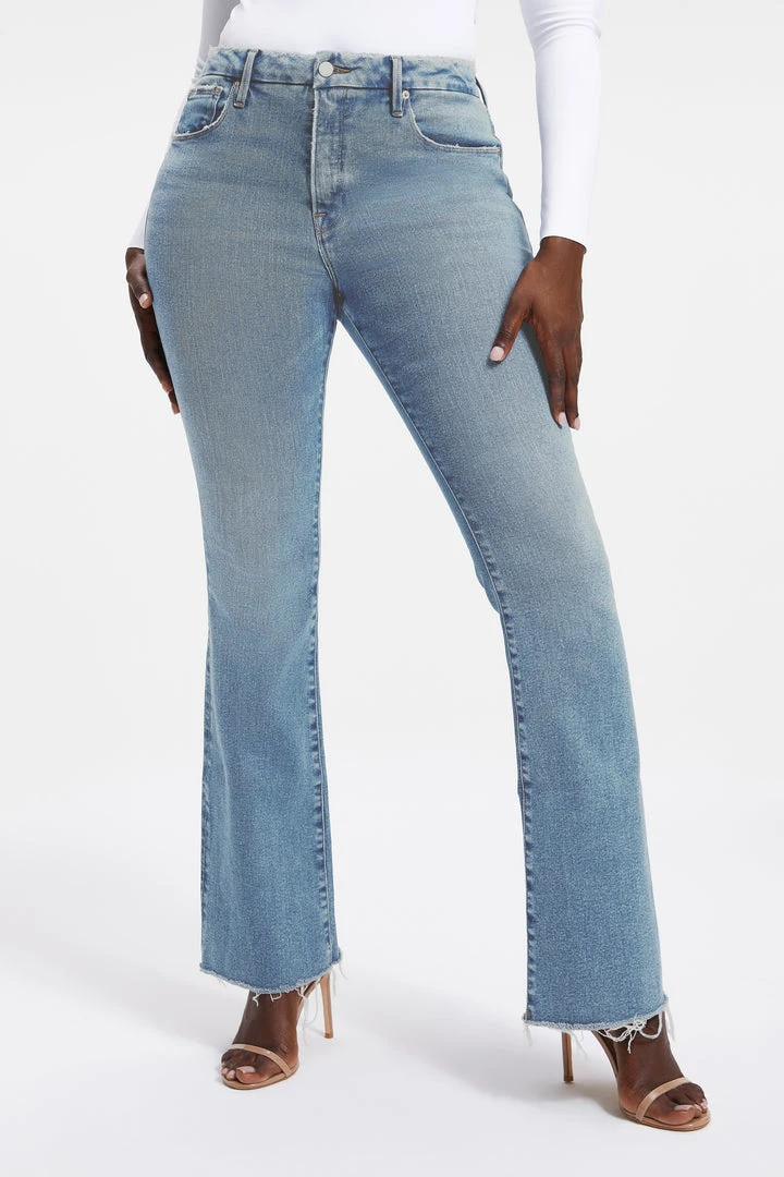 Best Sale ✨ GOOD AMERICAN GOOD CLASSIC BOOT | INDIGO027 High Waisted ✔️ 3 GOOD AMERICAN GOOD CLASSIC BOOT | INDIGO027 High Waisted