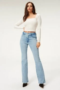 Cheap ❤️ GA-SALE High Waisted GOOD CLASSIC BOOT NATURAL FRAY | BLUE848 🥰 20 GA-SALE High Waisted GOOD CLASSIC BOOT NATURAL FRAY | BLUE848