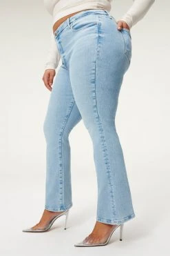 GA-SALE High Waisted GOOD CLASSIC BOOT NATURAL FRAY | BLUE848