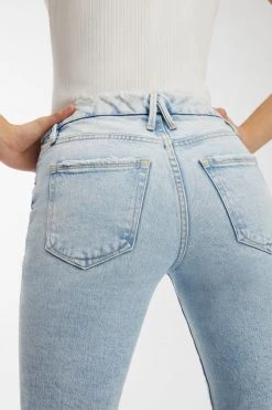 GOOD AMERICAN GOOD CLASSIC CROSSOVER WAIST | BLUE681