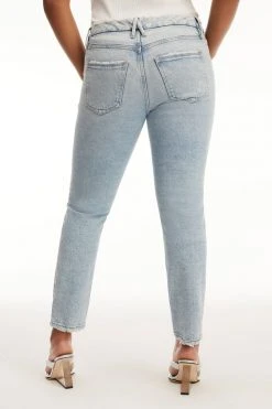 GOOD AMERICAN GOOD CLASSIC CROSSOVER WAIST | BLUE681