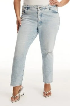 GOOD AMERICAN GOOD CLASSIC CROSSOVER WAIST | BLUE681