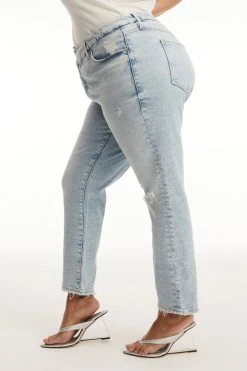 GOOD AMERICAN GOOD CLASSIC CROSSOVER WAIST | BLUE681