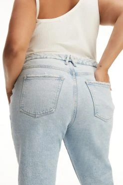 GOOD AMERICAN GOOD CLASSIC CROSSOVER WAIST | BLUE681