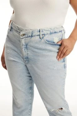 GOOD AMERICAN GOOD CLASSIC CROSSOVER WAIST | BLUE681