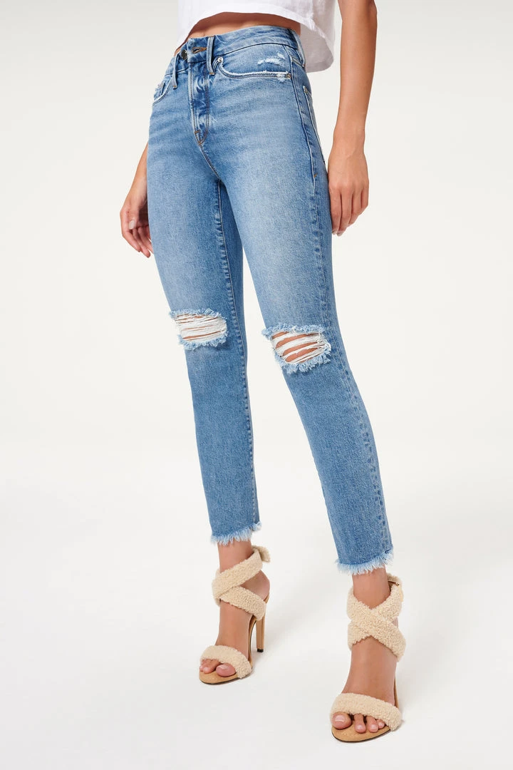 Cheap ⌛ GA-SALE High Waisted GOOD CLASSIC FRAY HEM | INDIGO092 ⌛ 4 GA-SALE High Waisted GOOD CLASSIC FRAY HEM | INDIGO092