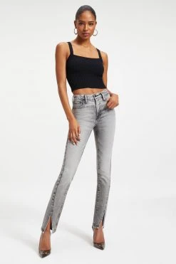 GOOD AMERICAN High Waisted GOOD CLASSIC 32" INSEAM | BLACK265