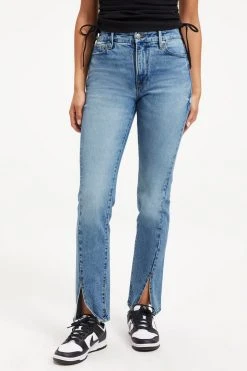 GOOD AMERICAN GOOD CLASSIC TWISTED SLIT | INDIGO093