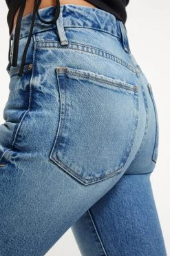 GOOD AMERICAN GOOD CLASSIC TWISTED SLIT | INDIGO093