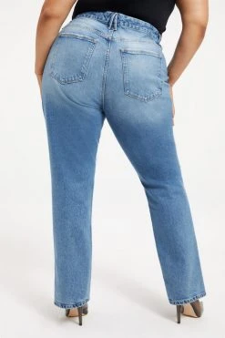 GOOD AMERICAN GOOD CLASSIC TWISTED SLIT | INDIGO093